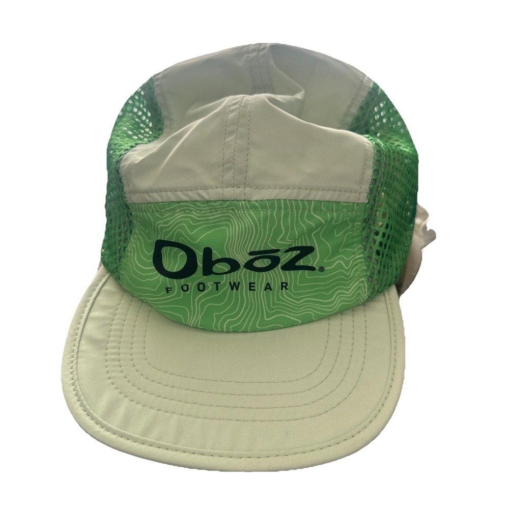 Boco Gear 5-Panel Oboz Logo Nylon Mesh Strap Back Running Cap One Size